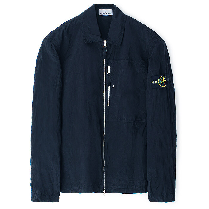 25FW 스톤 나일론메탈 오버셔츠 네이비 K2S151200031 S0019 V0020 - Stone Island