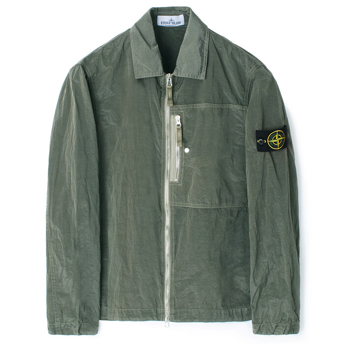 25FW 스톤 나일론메탈 오버셔츠 카키그린 K2S151200031 S0019 V0054 - Stone Island