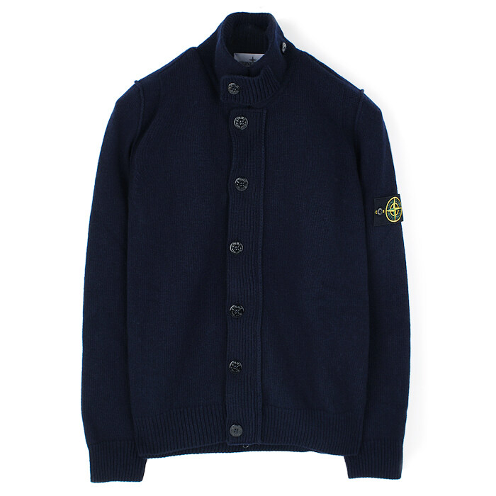 25FW 스톤 버튼집업 울니트 네이비 K2S155100047 S00A3 V0020 - Stone Island