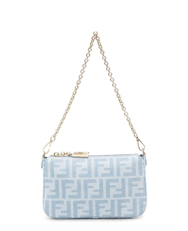 [비엔비명품관] FENDI 펜디 여성 데님 바게트 파우치백 숄더백 - Fendi