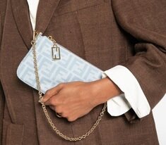 [비엔비명품관] FENDI 펜디 여성 데님 바게트 파우치백 숄더백 썸네일 3