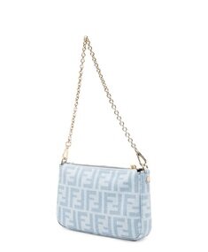 [비엔비명품관] FENDI 펜디 여성 데님 바게트 파우치백 숄더백 썸네일 1