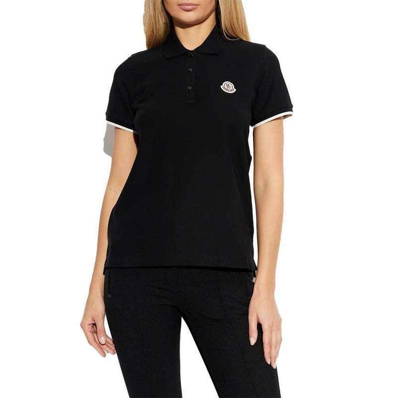 [국내배송] 몽클레어 셔츠 로고 코튼 피케 폴로 여성 8A00004 84720 999 - Moncler