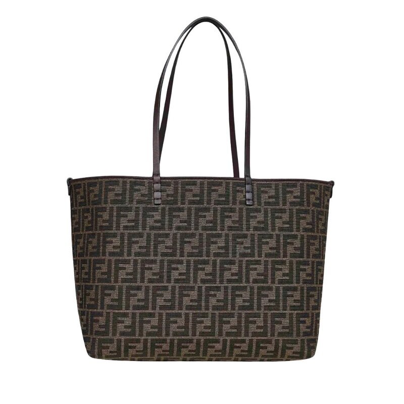 [비엔비명품관] FENDI 펜디 여성 FF 자카드 미디엄 롤 쇼퍼백 숄더백 - Fendi