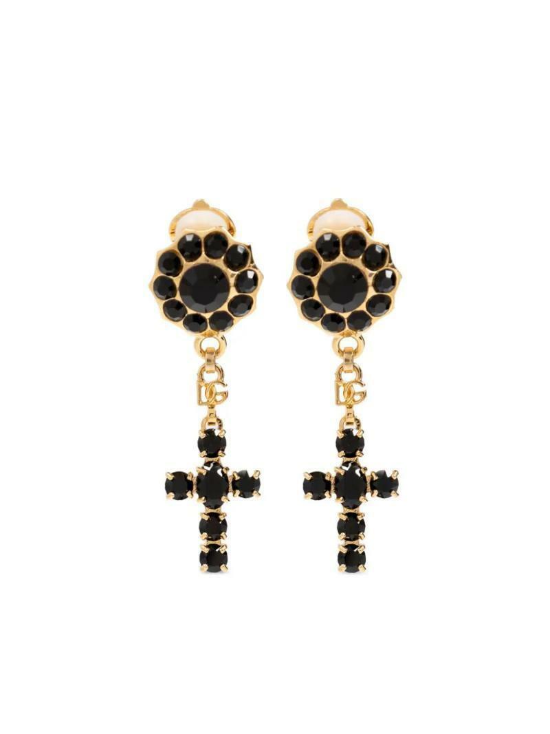 국내배송 돌체앤가바나 크로스 팬던트 드롭 이어링 - Dolce & Gabbana