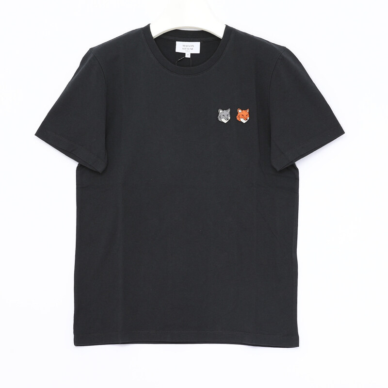 [국내신상]메종키츠네 더블 폭스 헤드 여성 반팔티 OW011CFKJ7026 P190 - Maison Kitsune