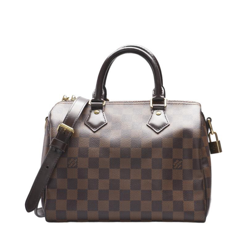 브라운 다미에 스피디 반둘리에 25 토트백 - Louis Vuitton