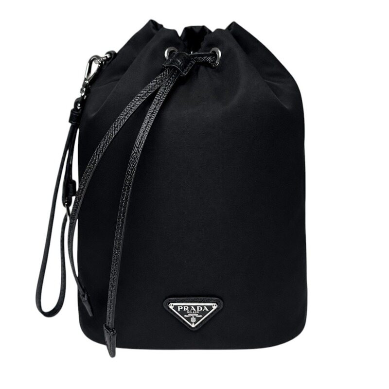 프라다 리나일론 드로우스트링 파우치 블랙 1NS369R067F0002 - Prada