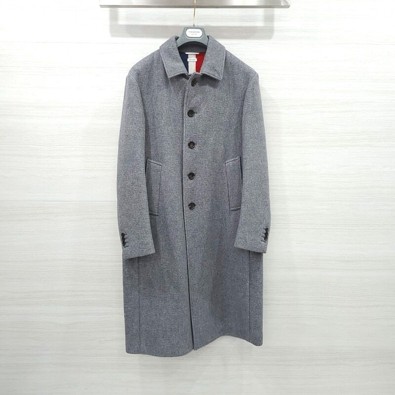 [럭스유] 2 / 톰브라운 사선완장 클래식 체스트필드 코트 MOU540A - Thom Browne