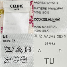 논현 더팩토리 26FW 셀린느 트리옹프 라발리에르 실크 트윌 스카프 / 핑크 골드 (AA0A63L12 25XG) 썸네일 9
