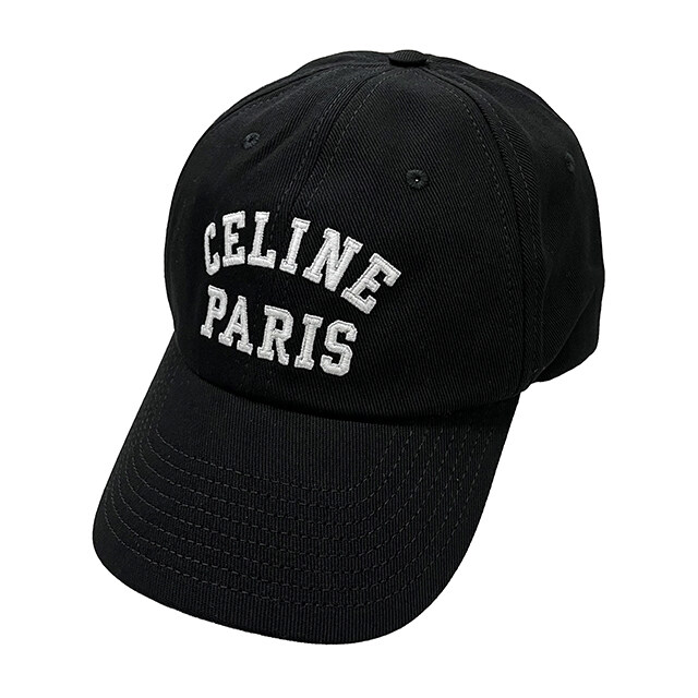 논현 더팩토리 26FW 셀린느 트리옹프 리슐리외 캡 야구모자 / 블랙 화이트 (AA0MI2U74 38WI) - Celine