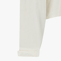 [국내배송] 26SS 말본 후드 탈착 소매 믹스 자켓 화이트 M6222PJK51WHT 썸네일 6