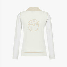 [국내배송] 26SS 말본 냉감 소매 하이브리드 니트 화이트 M6222PKT55WHT 썸네일 1