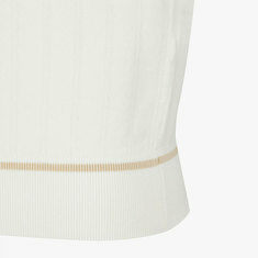 [국내배송] 26SS 말본 냉감 소매 하이브리드 니트 화이트 M6222PKT55WHT 썸네일 4