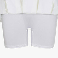 [국내배송] 26SS 말본 와이드 로고 밴딩 플리츠 스커트 화이트 M6222PSK51WHT 썸네일 6