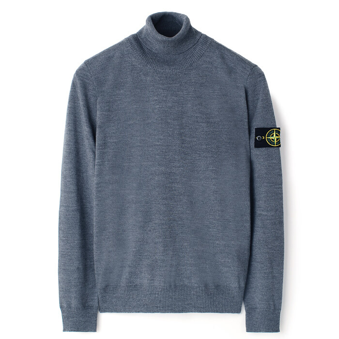 25FW 스톤 라이트울 터틀넥 니트 다크그레이 K2S155100025 S00C4 V0M67 - Stone Island