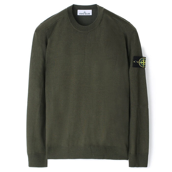 25FW 스톤 라이트울 니트 카키 K2S155100071 S00C4 V0054 - Stone Island