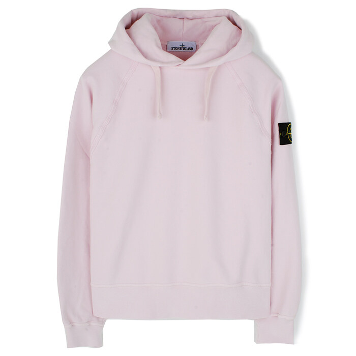 25FW 스톤 기모 후드 맨투맨 라이트핑크 K2S156100023 S0A20 V0080 - Stone Island