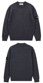 [스톤아일랜드] 26FW 와펜패치 크루넥 라운드 니트 차콜 남성 니트 L2S155100072 S00A3 V0M62 / TTA 썸네일 2