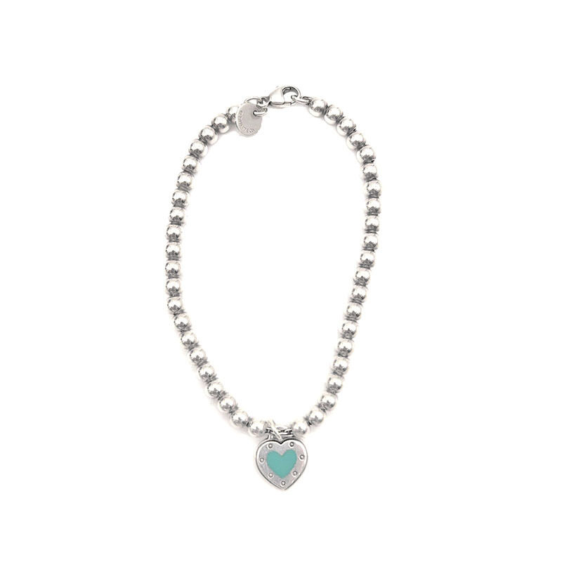 티파니 리턴투 하트 태그 비드 실버 팔찌 L607247 - Tiffany & Co