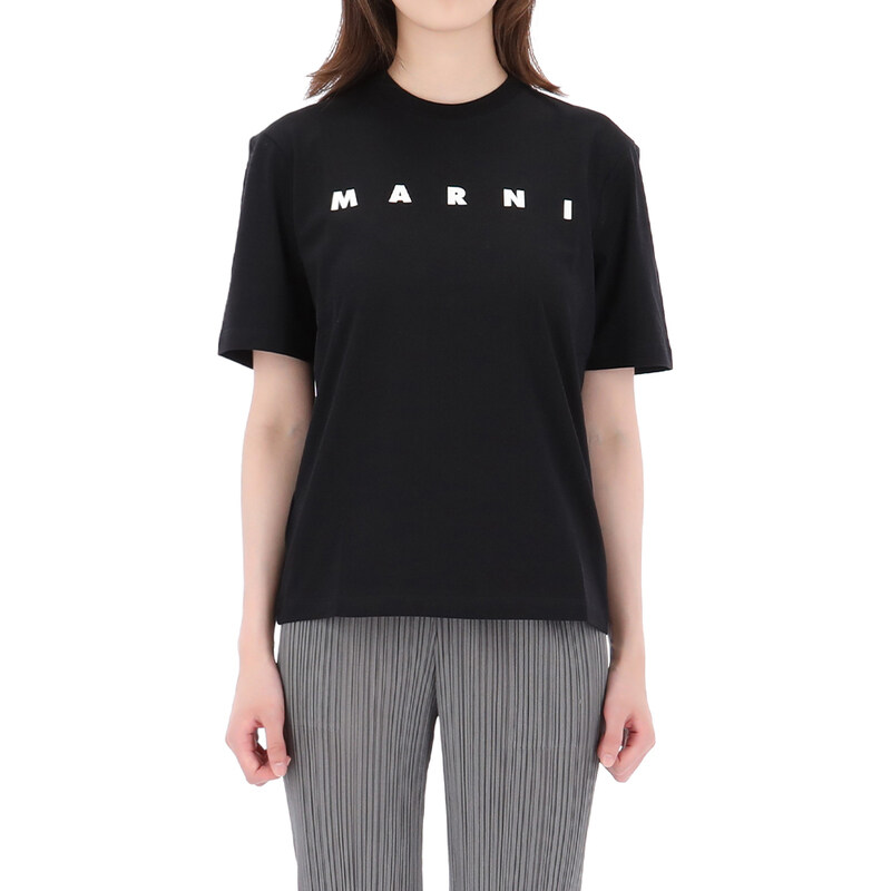 국내배송 26SS 마르니 12,14세 로고 반팔 티셔츠 성인사이즈 M01601 M00RF 0M900-AK - Marni