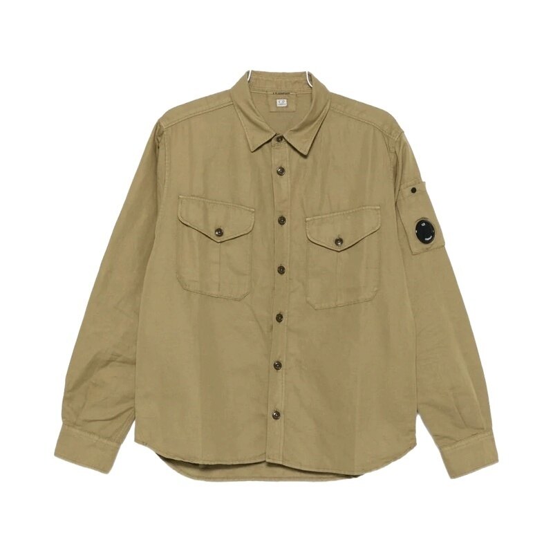 26SS 씨피컴퍼니 코튼 린넨 남성 셔츠 20CMSH082A 110626G 644 - CP company