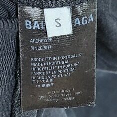 발렌시아가 블랙 웨이브로고 남성 반팔티 오버핏 남자 반팔 티셔츠 G343 썸네일 8