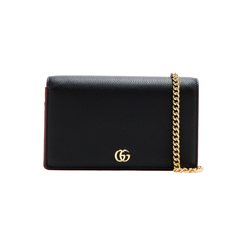 구찌 26FW GG 마몬트 체인 월렛&크로스백 블랙버건디 497985 AAE5F 1062 - Gucci