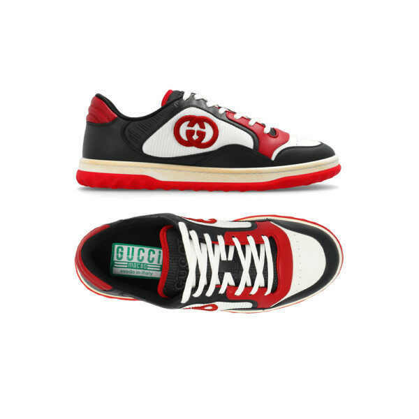 구찌 MAC80 로우탑 스니커즈 레드블랙 762611 AACNW 1051 - Gucci