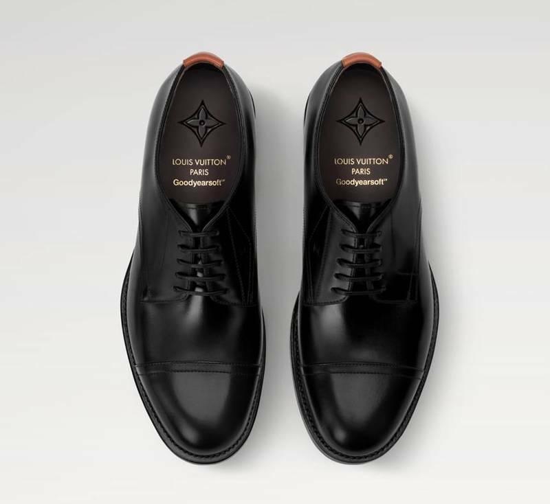 [백화점 풀셋] 루이비통 남자 LV 혹스턴 더비 블랙 웨딩 구두 로퍼 슈즈 L1AKMVT - Louis Vuitton