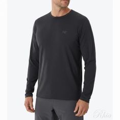 아크테릭스 26SS 코막 크루 넥 셔츠 LS 맨 ATQSM10291 BLK M 썸네일 1