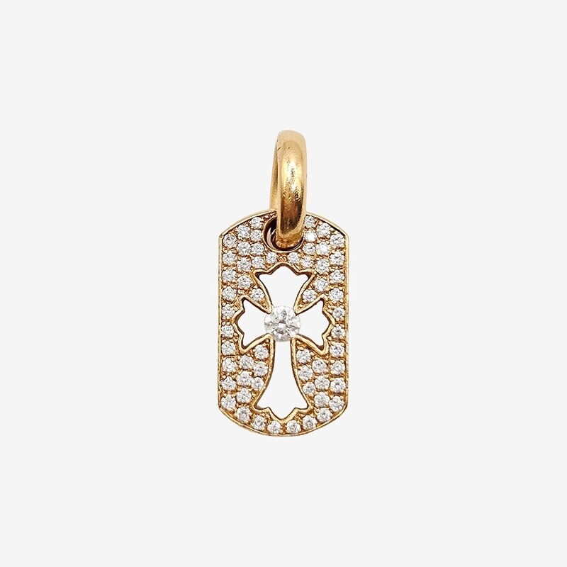 크롬하츠 도그택 풀파베+1p 라지 다이아 PMWRQ6F4 - Chrome Hearts