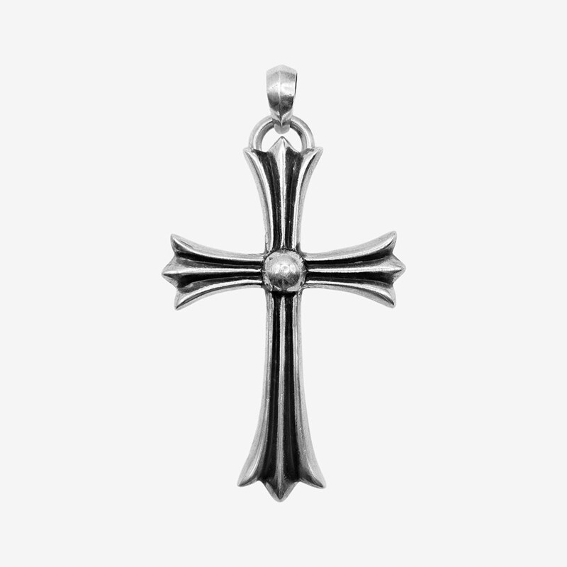 크롬하츠 크로스 베일 펜던트 라지 실버 9TWWCDRO - Chrome Hearts