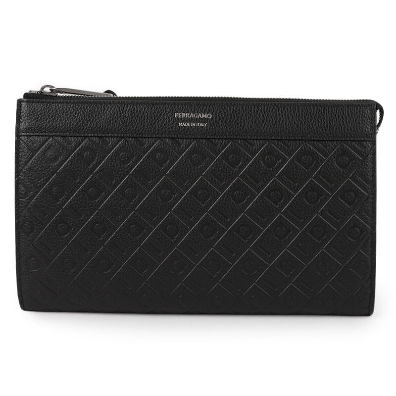 라프리마 페라가모 모노그램 파우치 24-1941-BK NERO 795614 - Salvatore Ferragamo