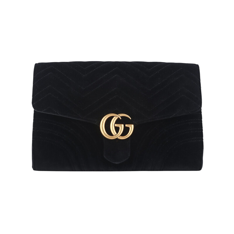구찌 498079 GG 마몽 벨벳 클러치백 B7297 - Gucci