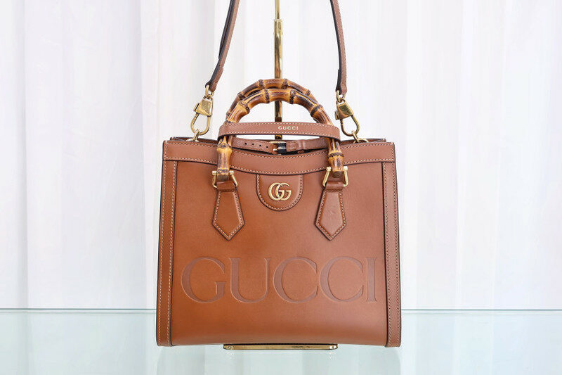 구찌 다이애나 뱀부 스몰 탑핸들 숄더 660195 여성 토트백 - Gucci