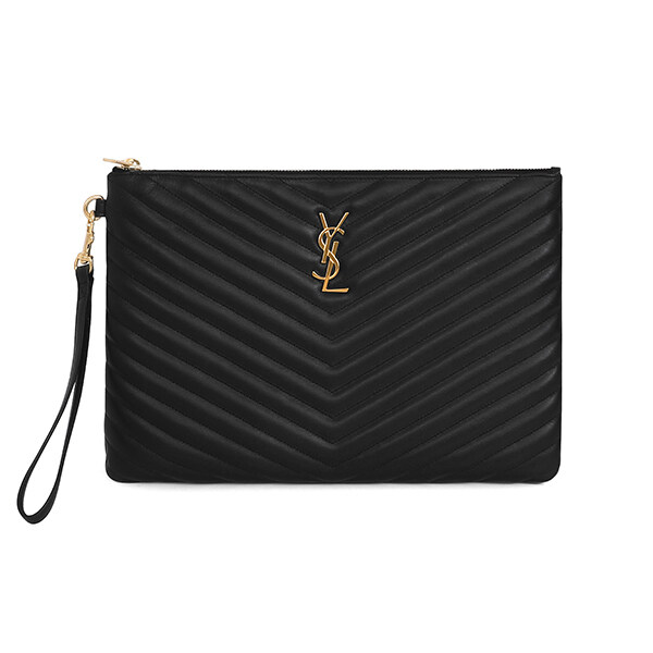 생로랑 559193 CWU01 1000 모노그램 여성 클러치백 가방 - Saint Laurent