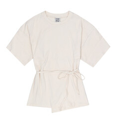 베이스레인지 FSHT RIB 000 OFF WHITE SHAW 쇼 여성 반팔티 썸네일 3