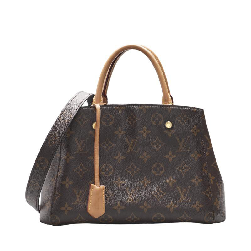 베이지 모노그램 몽테뉴 BB 토트백 - Louis Vuitton