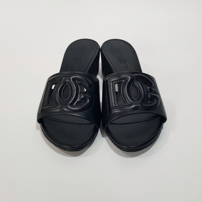 돌체 DG 밀레니얼 로고 샌들 EU37 - Dolce & Gabbana