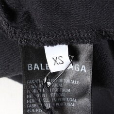 발렌시아가 로고 티셔츠 블랙 XS(55) 썸네일 6