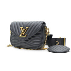 Louis Vuitton(루이비통) M56461 블랙 카프스킨 빈티지 골드 뉴 웨이브 멀티 포쉐트 크로스 2WAY 썸네일 2