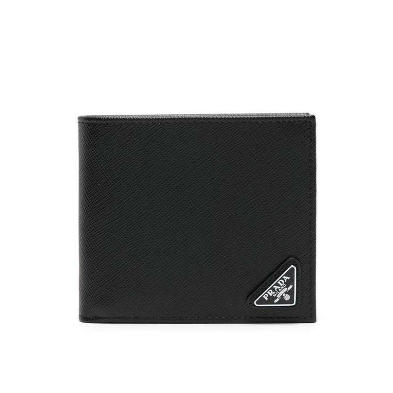 프라다 남성 반지갑 26FW 프라다 사피아노 삼각로고 반지갑 2MO513 - Prada