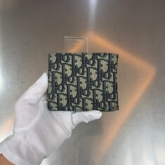 디올 오블리크 자카드 반지갑 썸네일 1