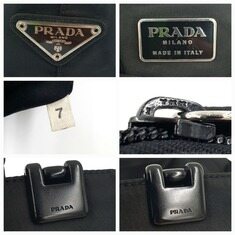 프라다 삼각로고 리나일론 블랙 토트백 썸네일 6