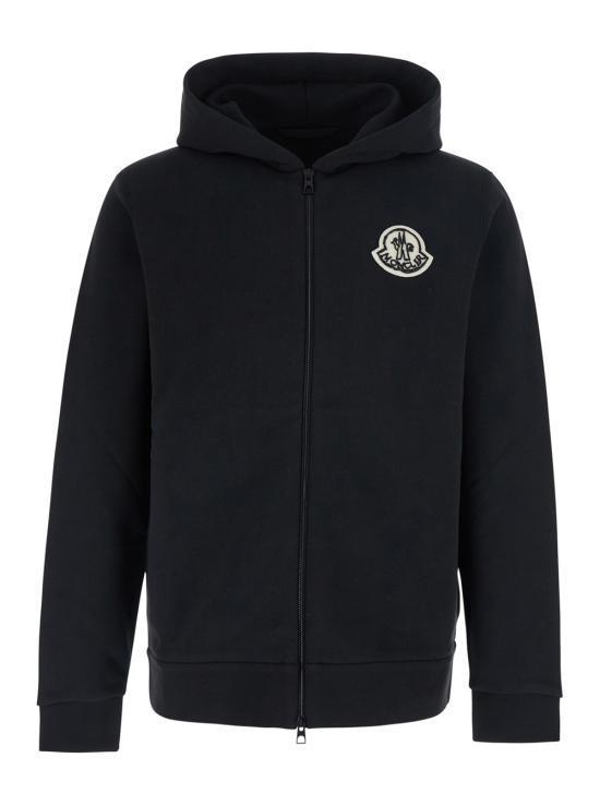 26FW 몽클레어 후드 티셔츠 8G00027 899V4 999 BLACK DOM - Moncler