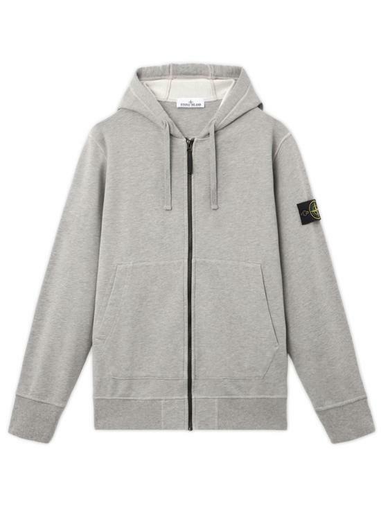 26FW 스톤 아일랜드 후드 티셔츠 L2S15 6100061 S0M51 V0M64 DUST GREY MELANGE DOM - Stone Island