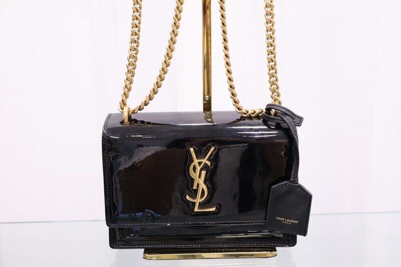 생로랑 페이던트 선셋 스몰 체인 블랙 441972 여성 숄더백 - Saint Laurent