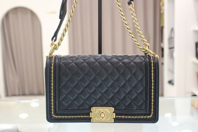 샤넬 보이백 시즌 체인 a67086 블랙 여성 숄더백 - Chanel