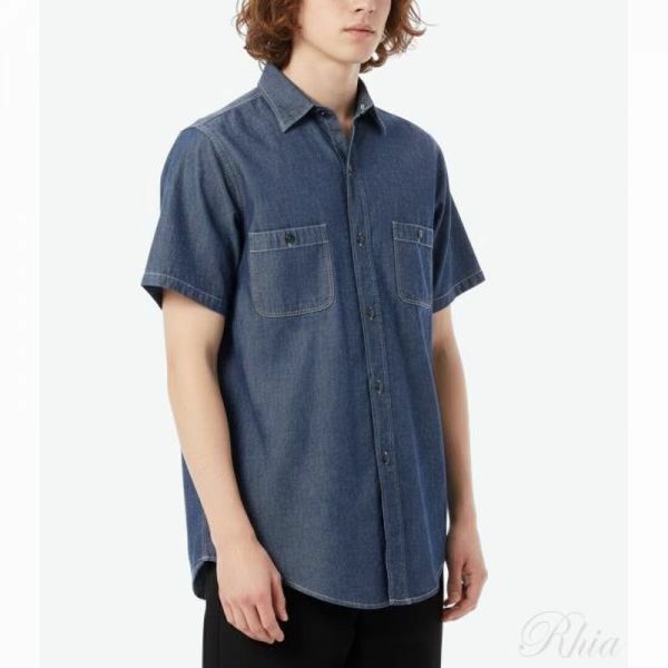 메종 마르지엘라 시그니처 스티치 데님 반팔 셔츠 S50DR0010 M30022 470 - Maison Margiela